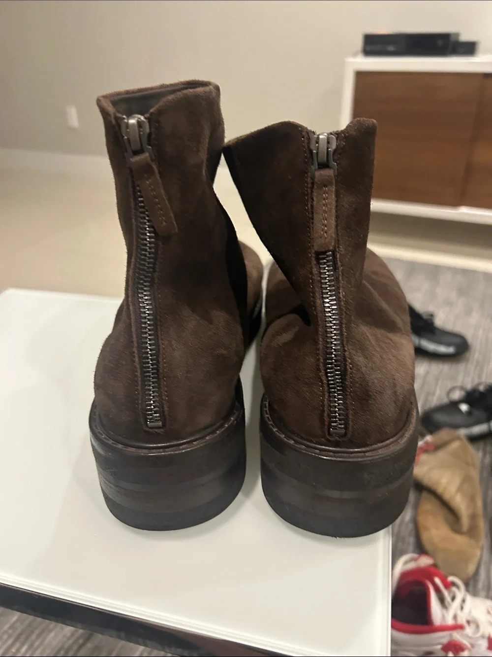 Marsell Men's Dark Brown Suede Chukka Boots